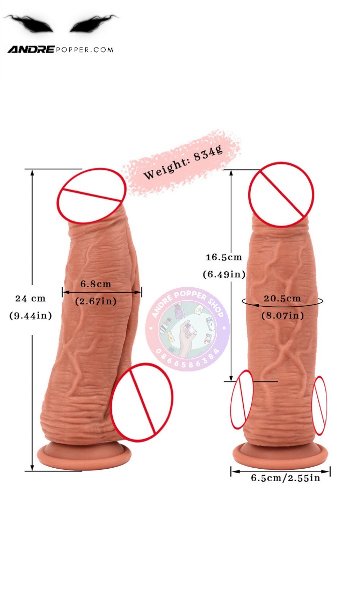 Dương vật Châu Phi khổng lồ, dài 23cm - Tặng gel 200ml