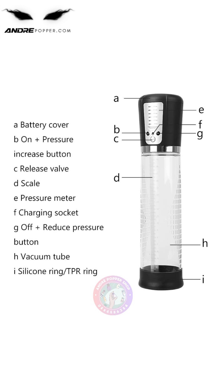 Máy tập tăng kích thước dương vật tự động hút Passion Pump