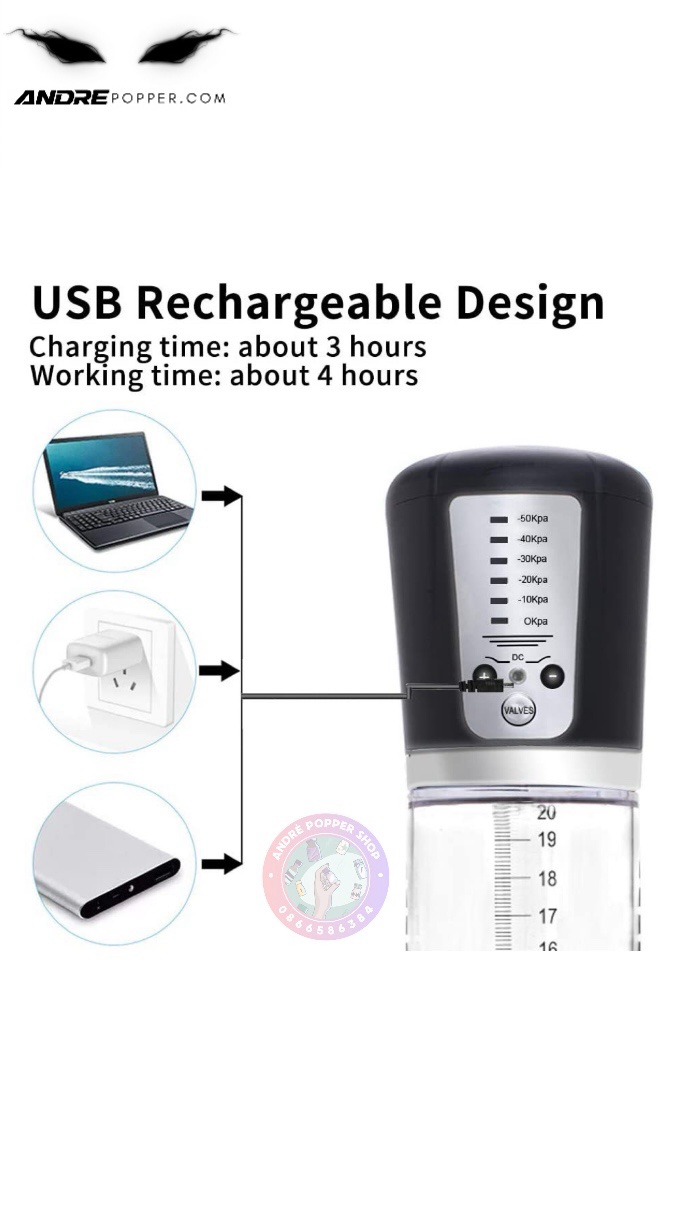 Máy tập tăng kích thước dương vật tự động hút Passion Pump